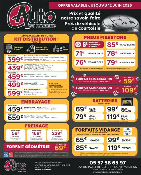 Pneus FIRESTONE au meilleur prix ! Montage 6€*
